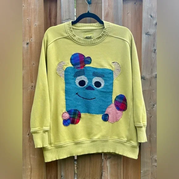 AERIE Disney Monsters Inc. Sulley Oversized Sweatshirt - Size Small - Picture 2 of 9